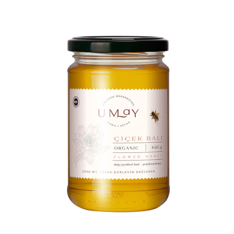 Organik Çiçek Balı (Poliflora) 850 gr